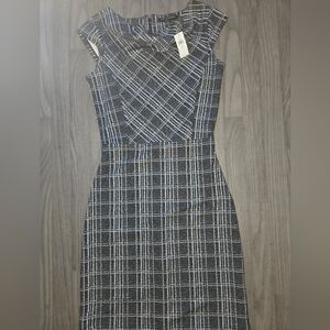 Banana Republic Black and White Asymmetrical Dress